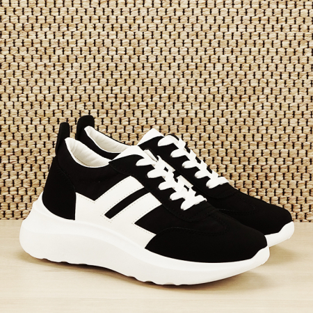Sneakers alb/negru Calista M2 [2]