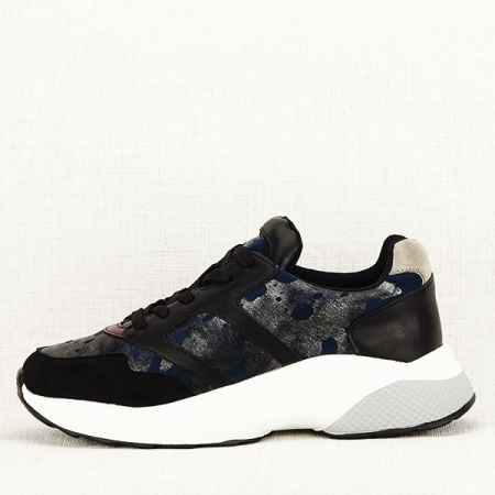 Femei - Sneakers albastru cu negru Ania M3