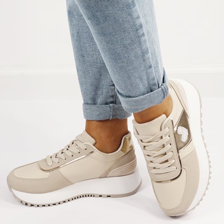 Sneakers bej casual B-9147 M5 [1]