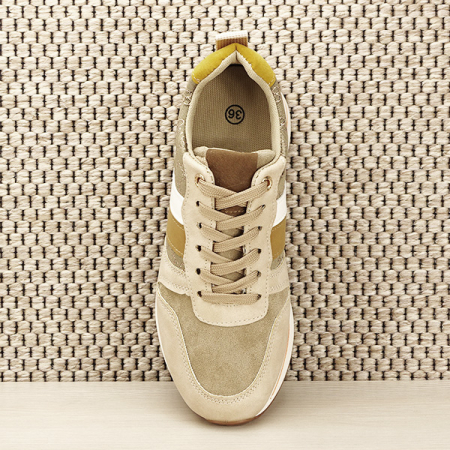 Sneakers bej cu maro Larisa M3 [6]