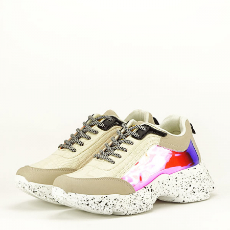 Sneakers bej Daiana M3 [2]