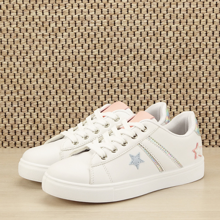Femei - Sneakers copii albi Sofia 132