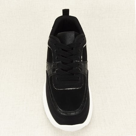 Sneakers negru cu imprimeu Georgia M2 [1]