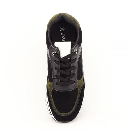 Sneakers negru cu kaki Erica M2 [6]