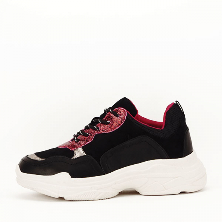 Sneakers negru cu rosu Gabriela M3 [1]