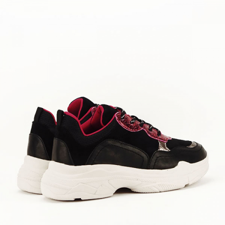 Sneakers negru cu rosu Gabriela M3 [5]
