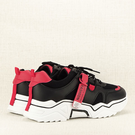 Sneakers negru cu rosu Ioana M2 [5]