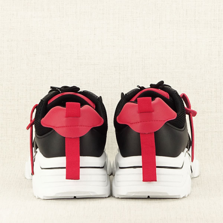 Sneakers negru cu rosu Ioana M2 [6]
