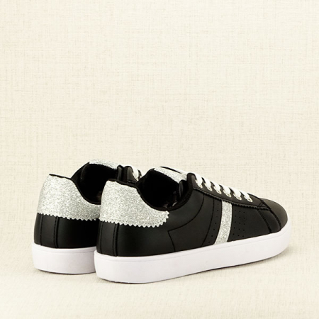 Sneakers negru cu sclipici Betina M3 [4]