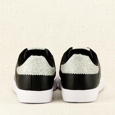 Sneakers negru cu sclipici Betina M3 [6]