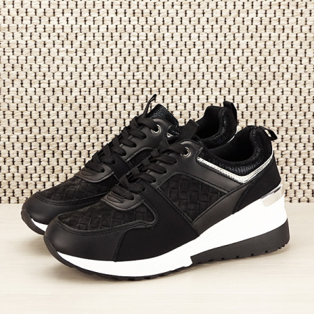 Femei - Sneakers negru High-Top Crina M4