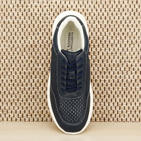Sneakers piele naturala Aniela bleumarin M5 [6]