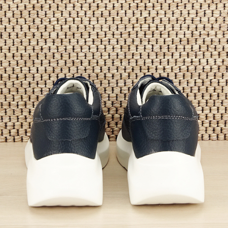 Sneakers piele naturala Aniela bleumarin M5 [5]