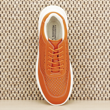 Sneakers piele naturala Aniela portocaliu M5 [6]