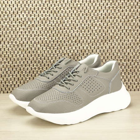 Sneakers piele naturala Veronica gri M4 [1]