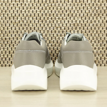 Sneakers piele naturala Veronica gri M4 [5]
