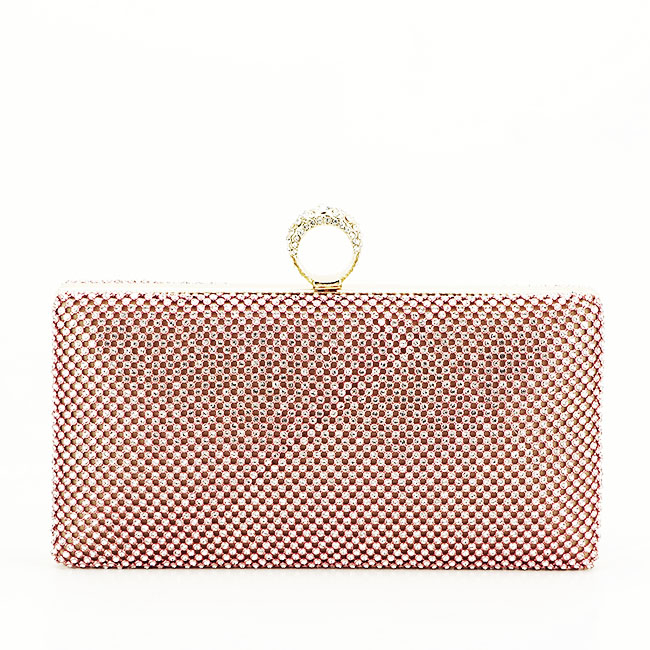 Clutch elegant B-BFL-1063 Champagne Roz