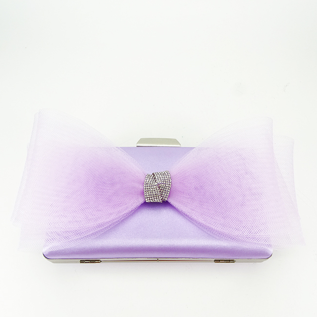 Clutch decorat cu funda B-P-2BB 06 Mov Mov