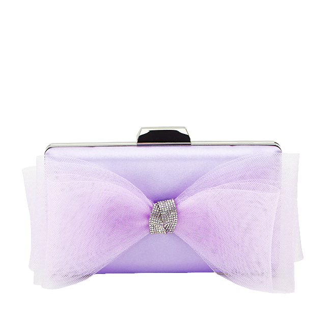 Clutch decorat cu funda B-P-2BB 06 Mov Mov