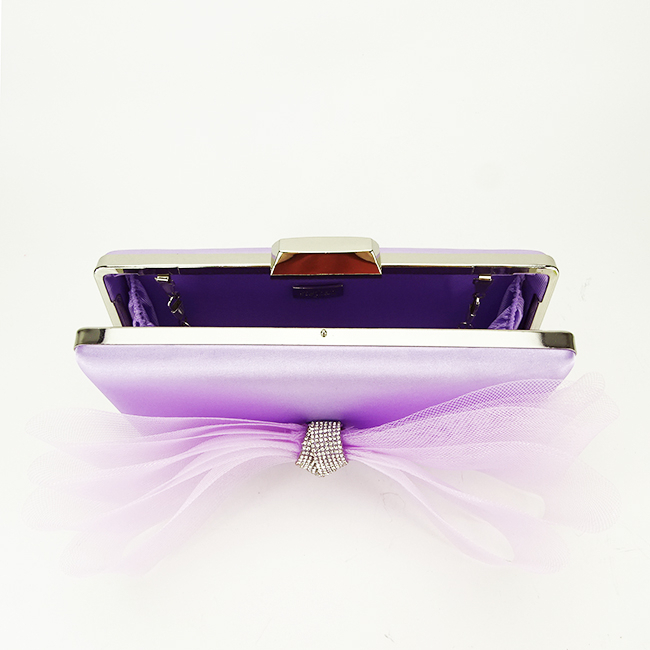 Clutch decorat cu funda B-P-2BB 06 Mov Mov
