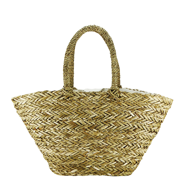 Geanta de plaja din paie naturale B-451 Bej
