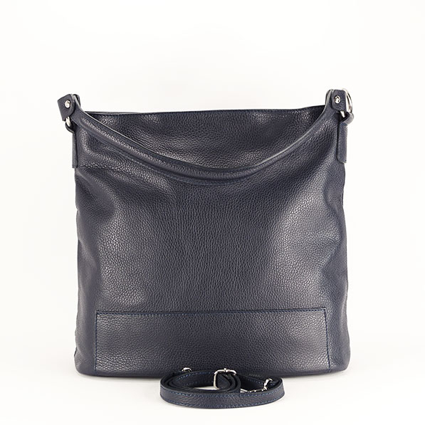 Geanta din piele naturala bleumarin B-02605404 122 Bleumarin