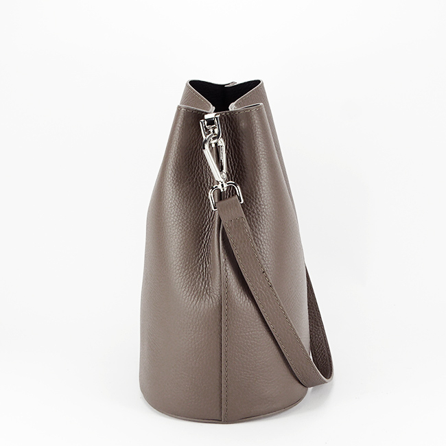 Geanta dama din piele naturala, B-8951 122, 28x24x17 cm, Negru Negru