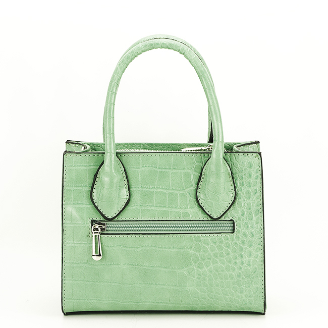 Geanta dama cu imprimeu reptila B-X8052 14 Verde deschis Verde