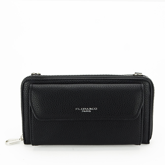 Portofel si port telefon FloraCo Paris B-H6017 07 Negru Negru