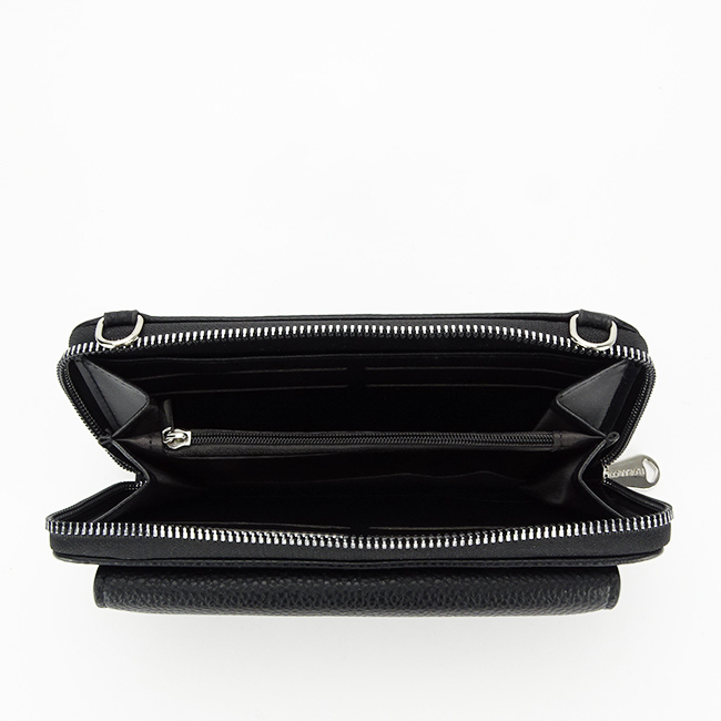 Portofel si port telefon FloraCo Paris B-H6017 07 Negru Negru