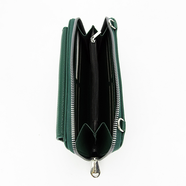Portofel si port telefon FloraCo Paris B-H6017 07 Verde inchis Verde