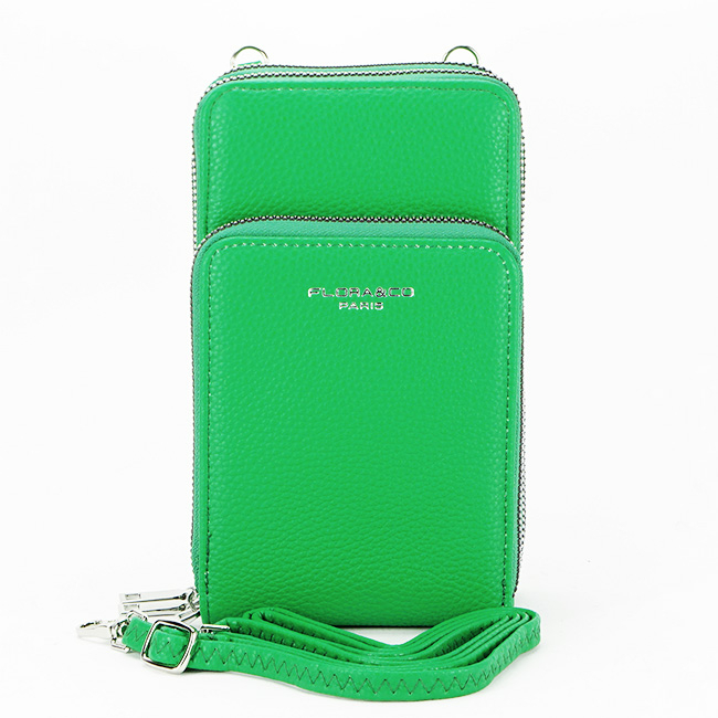 Portofel si port telefon FloraCo B-6018 07 Verde Verde