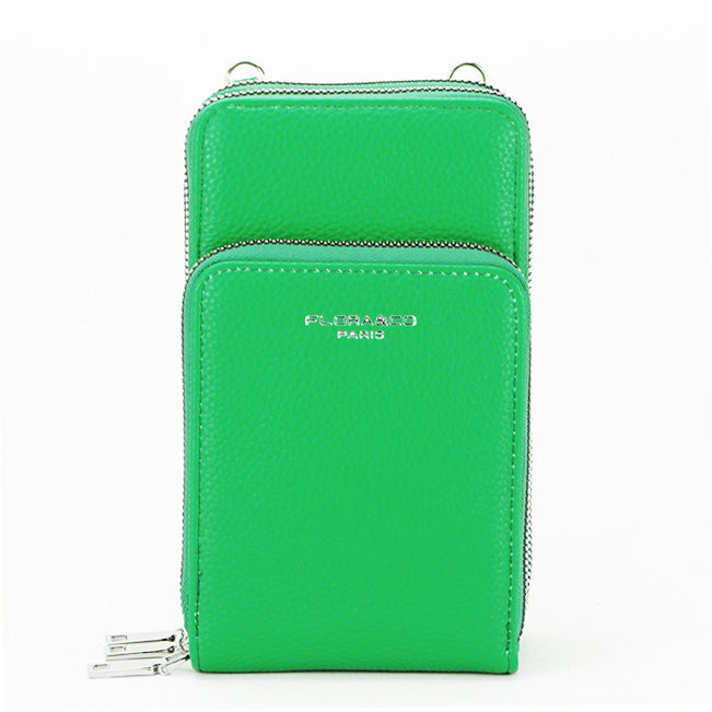 Portofel si port telefon FloraCo B-6018 07 Verde Verde