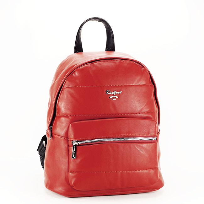 Rucsac dama cu aspect matlasat B-6608-3 18 Caramiziu Caramiziu