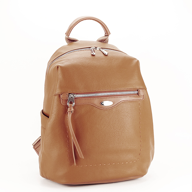 Rucsac casual David Jones B-6603-3 18 Cognac Maro Cognac