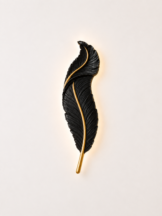Aplică LED HJ 2639 BK+GD în formă de pană, negru și auriu, disponibilă în 60 cm și 90 cm [2]