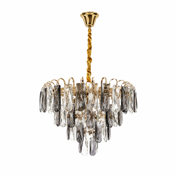 Candelabru 3361 Auriu din Metal cu Cristale K9, Formă Circulară, Ø40–60 cm [2]