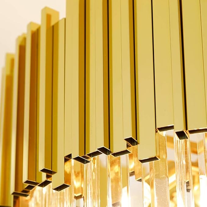 Candelabru Premium Spirală Cristale K9 Model 3350 Auriu și Crom [3]