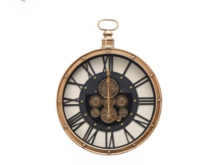 Ceas de perete E129-GEAR CLOCK – design industrial cu mecanism decorativ [1]