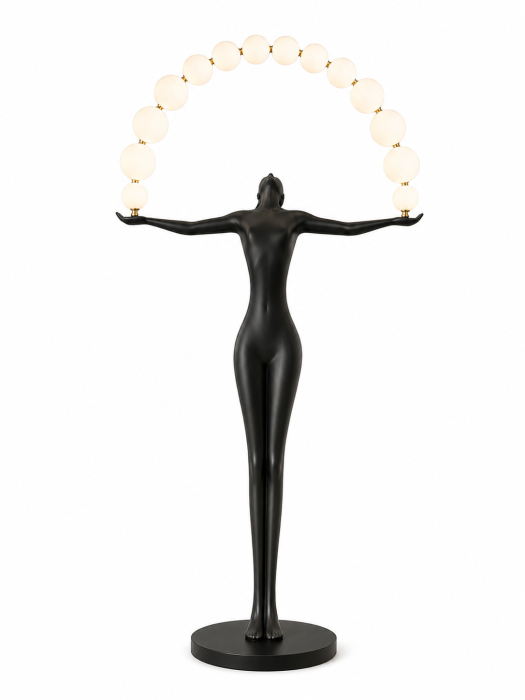 Lampadar L2083M decorativ cu siluetă neagră și globuri LED [4]