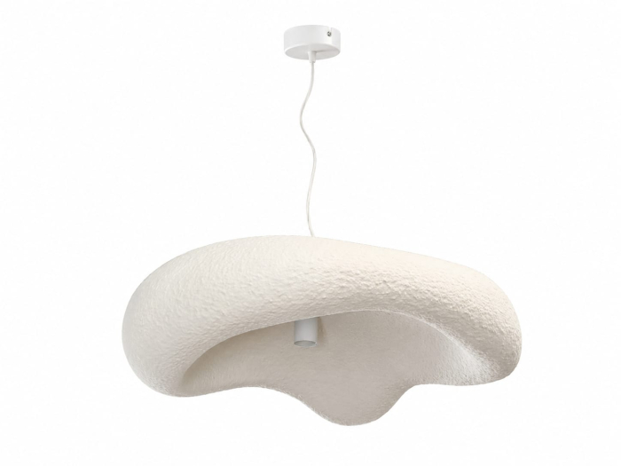 Lustra 6605 design organic alb din fibra de sticla 60 cm [4]