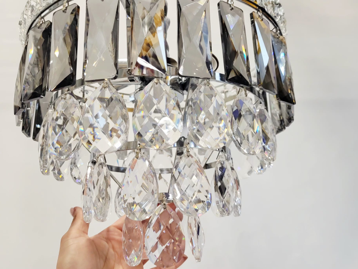 Lustră elegantă 3352/300 crom cu cristale K9, Ø30 cm [4]