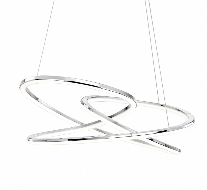 Lustra LED 4034/1H CH Crom cu Cercuri Moderne Suspendate [3]