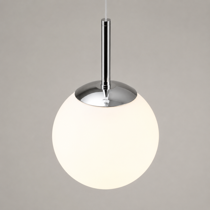 Lustră modernă 2403/3, 3 pendule sticlă alb mat, înălțime reglabilă [4]
