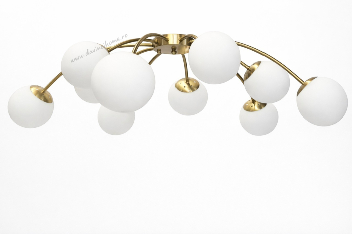 Lustra plafon 2616/10 aurie cu 10 globuri Ø100 cm [3]
