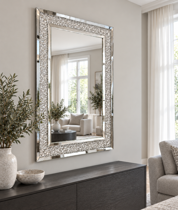 Oglindă decorativă DF1280 cu cristale, 120 x 80 cm – DaVinci Home [2]