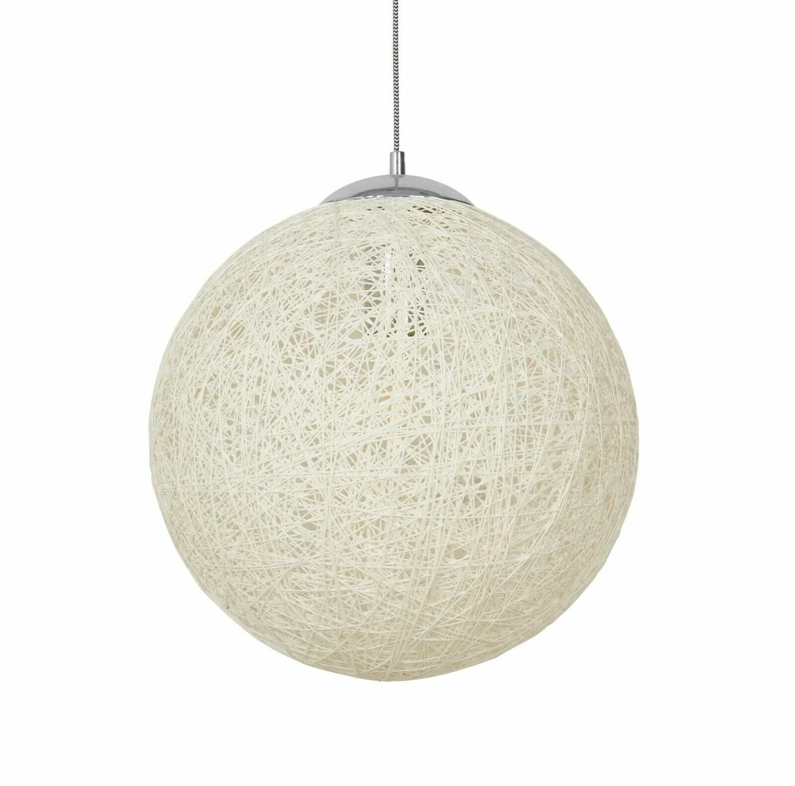 Pendul decorativ crem 6015/30 abajur textil 30 cm [3]