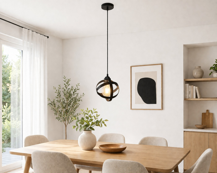 Pendul 7701/1 Negru – Design Sferic Modern pentru Interior Elegant [2]