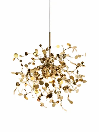 Pendul modern 2404/450 din metal cu discuri decorative, disponibil în auriu și crom [3]