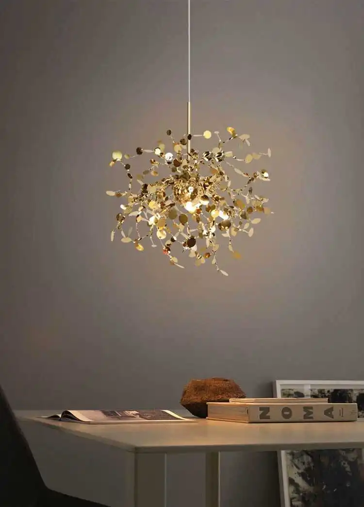 Pendul modern 2404/450 din metal cu discuri decorative, disponibil în auriu și crom [2]